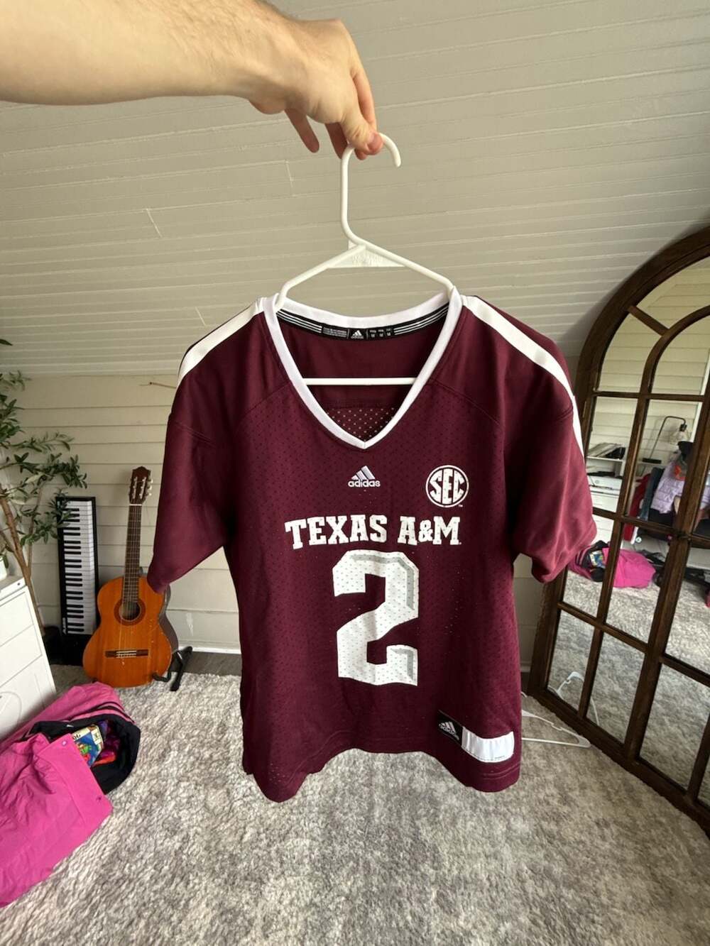Adidas Texas A&M Football Jersey Size M Maroon